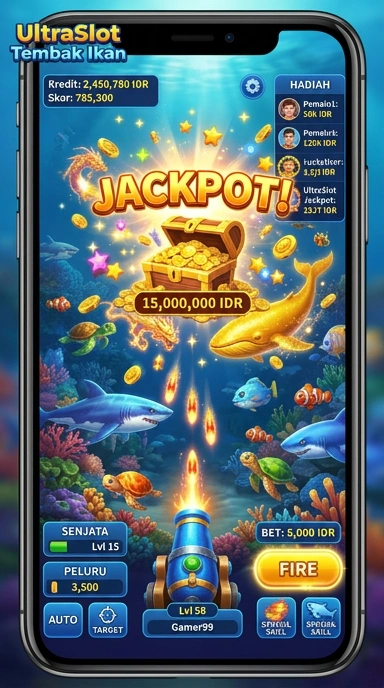 Screenshot aplikasi ultraslot yang menunjukkan beragam kategori aplikasi.